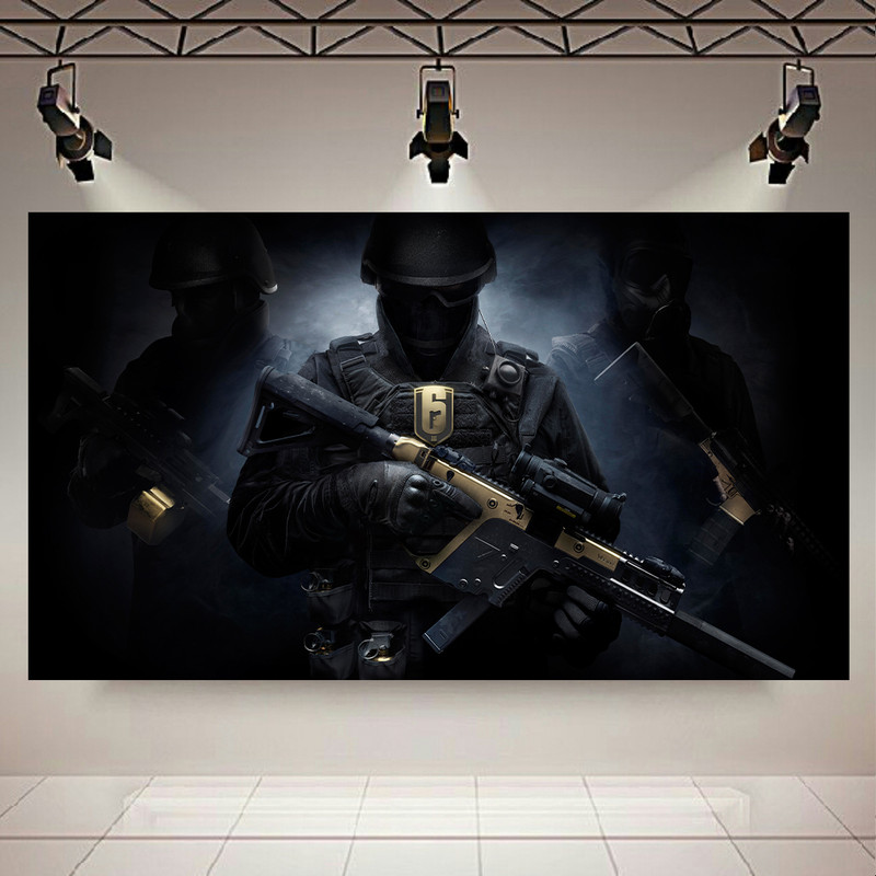 پوستر طرح Game مدل Rainbow six siege کد AR7550
