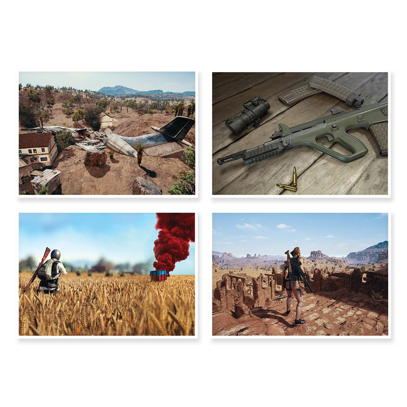 پوستر طرح PUBG کد A-1511 مجموعه 4 عددی