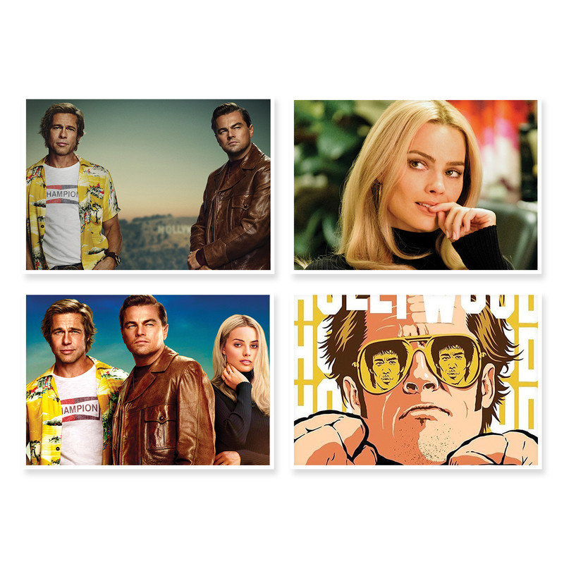 پوستر طرح فیلم Once Upon a Time in Hollywood کد A-1708 مجموعه 4 عددی