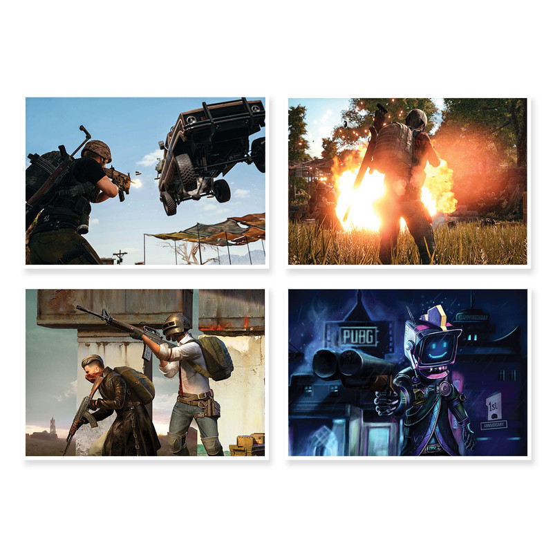 پوستر طرح PUBG کد A-1499 مجموعه 4 عددی