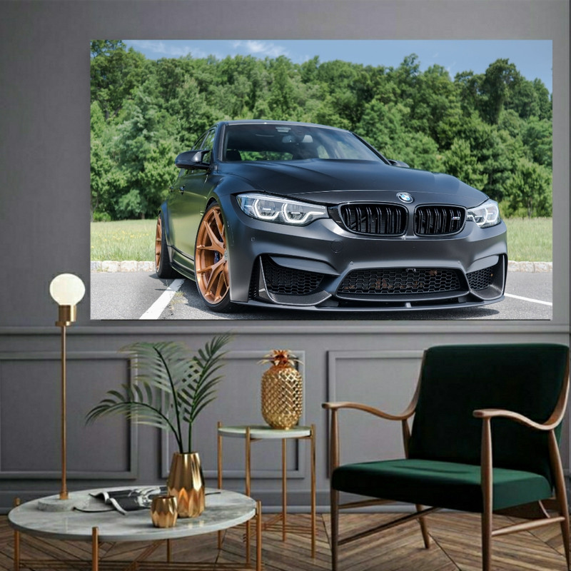 پوستر دیواری طرح ماشین BMW مدلFP358