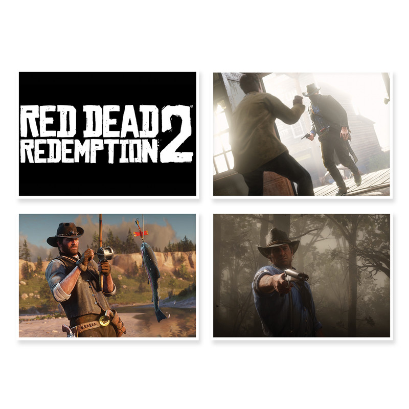 پوستر طرح Red Dead Redemption 2 کد A-1559 مجموعه 4 عددی