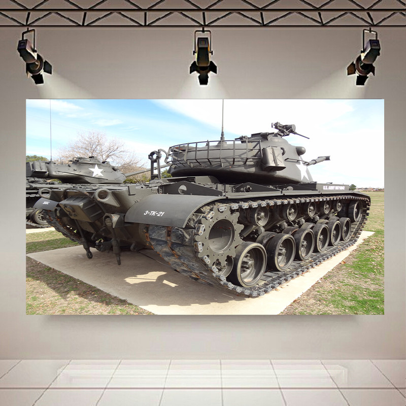 پوستر طرح تانک مدل M48 Medium Tank کد AR19830