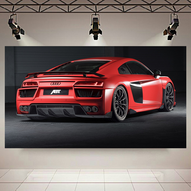 پوستر طرح ماشین مدل Audi R8 کد AR12330