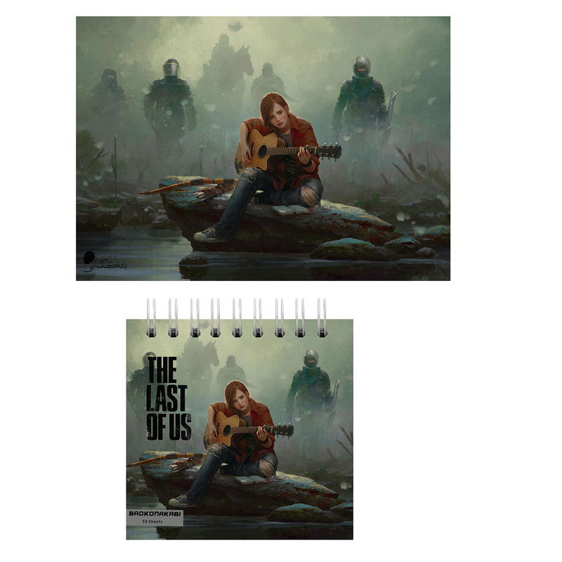 دفتر یادداشت بادکنک آبی طرح The Last Of Us مدل T2 به همراه پوستر