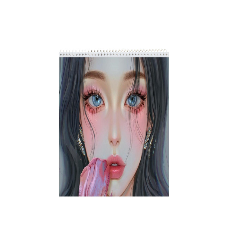 دفتر نقاشی 50 برگ نیکاد مدل دخترانه طرح FACE کد A4