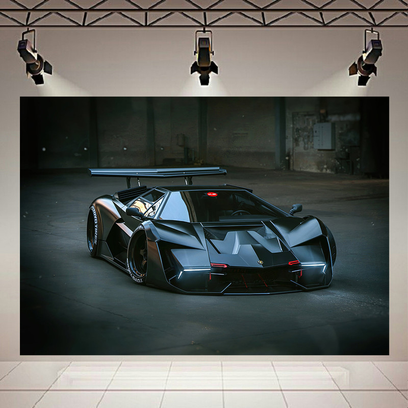 پوستر طرح ماشین مدل کانسپت Lamborghini Countach  کد AR15590