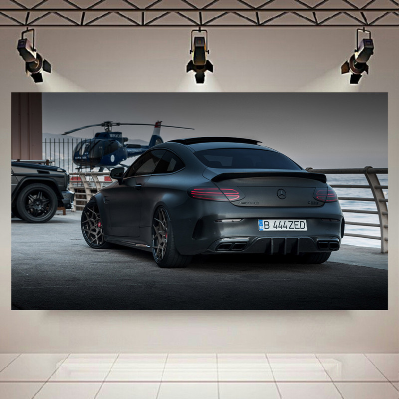 پوستر طرح ماشین مدل مرسدس بنز AMG C63s کد AR13310