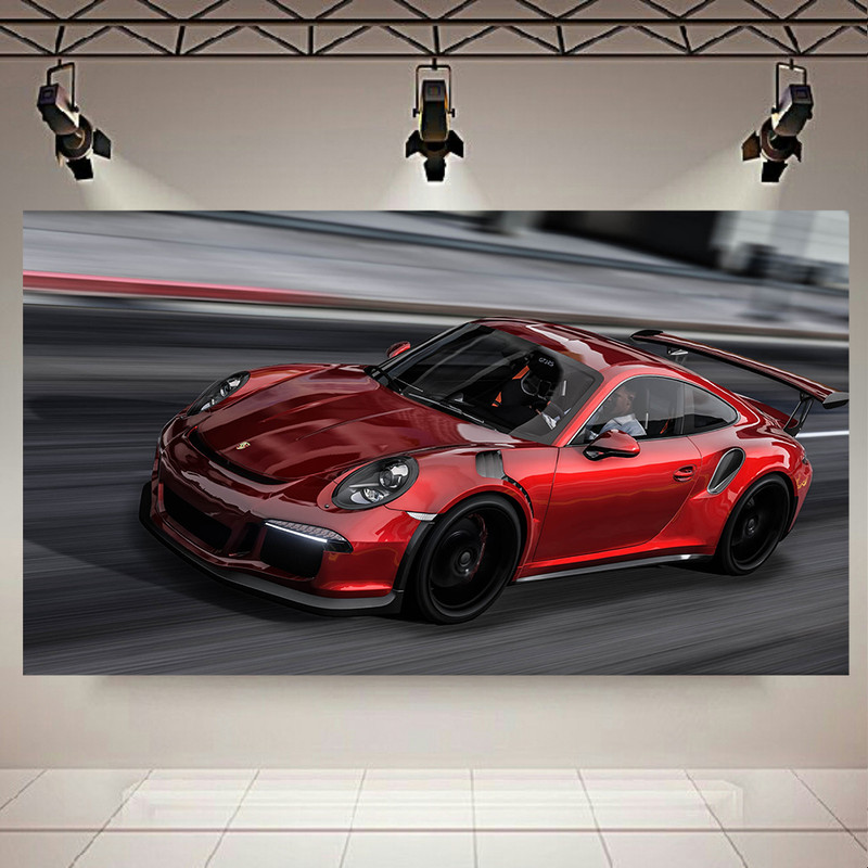 پوستر طرح ماشین پورشه مدل GT3RS-911 کد AR9830