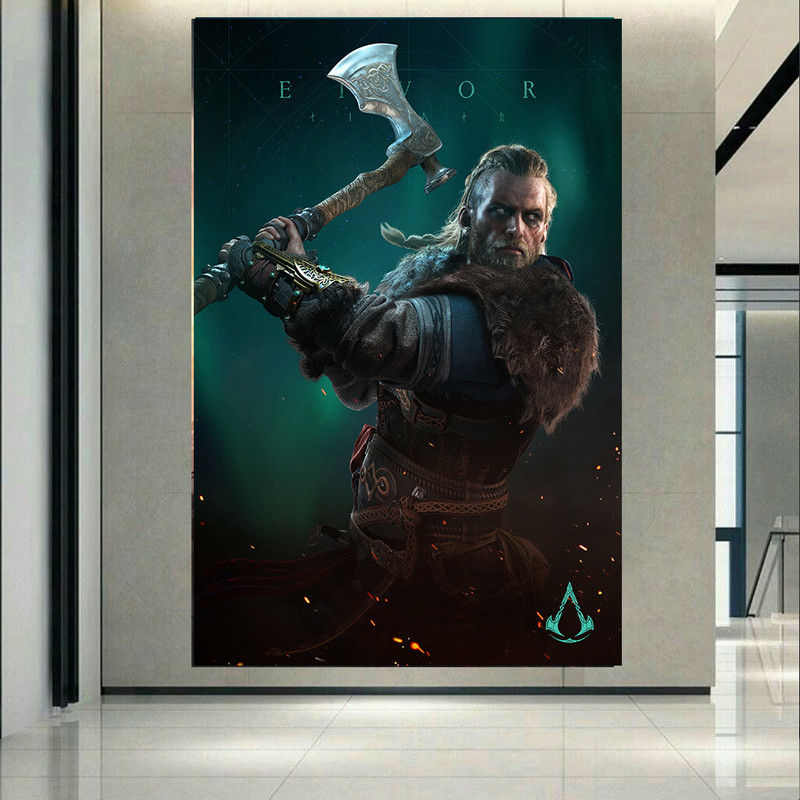 پوستر طرح گیم مدل Assassins Creed Valhalla کد AR17750