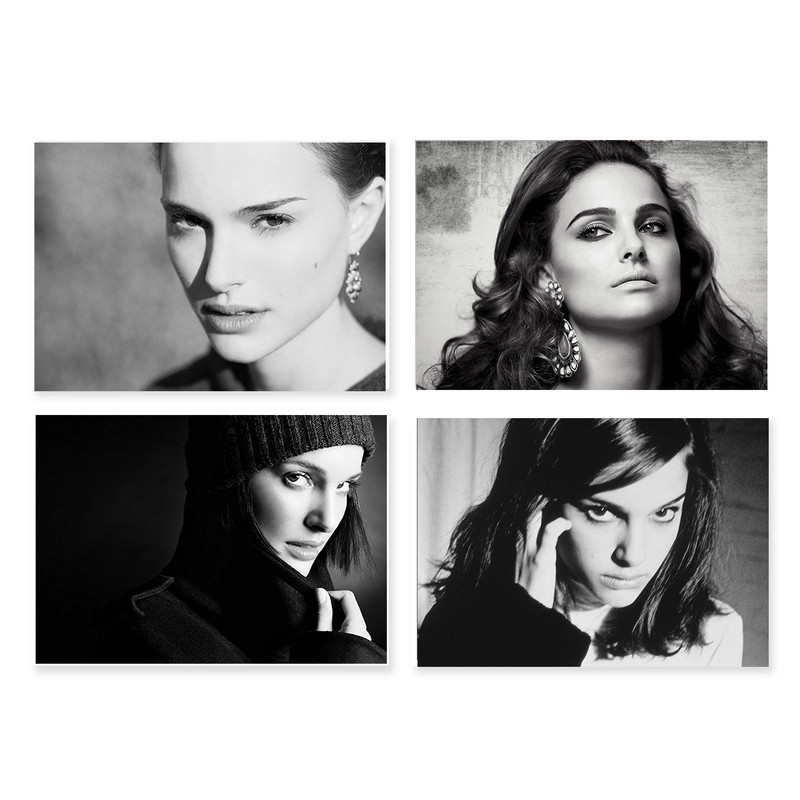 پوستر طرح ناتالی پورتمن کد A-2151-Natalie Portman مجموعه 4 عددی