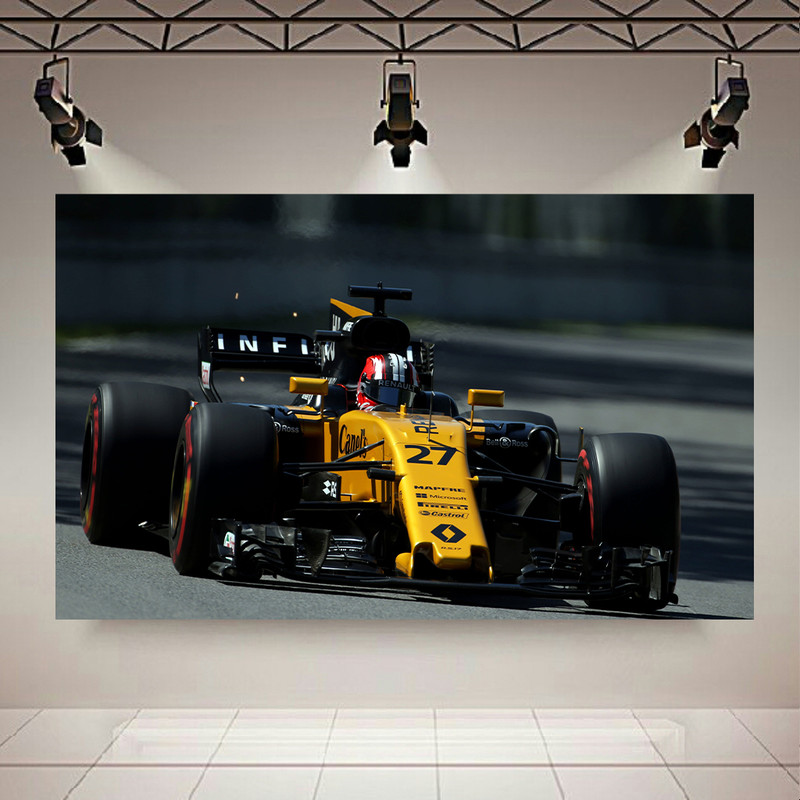 پوستر طرح ماشین فرمول یک مدل Formula 1 Renault RS17 کد AR19710