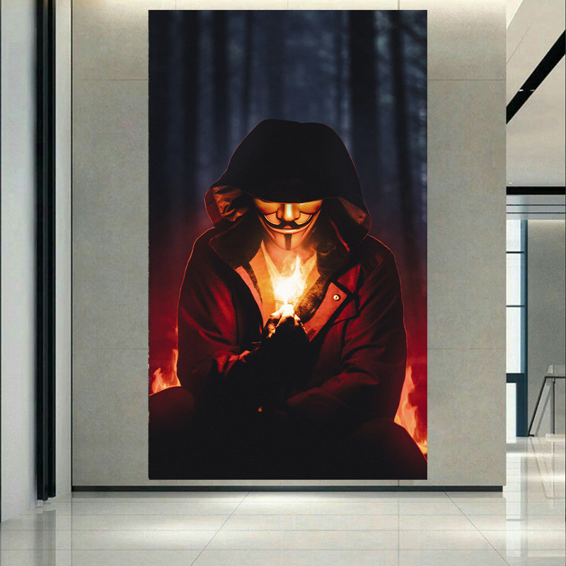 استیکر طرح هکر مدل Fire کد AR1043
