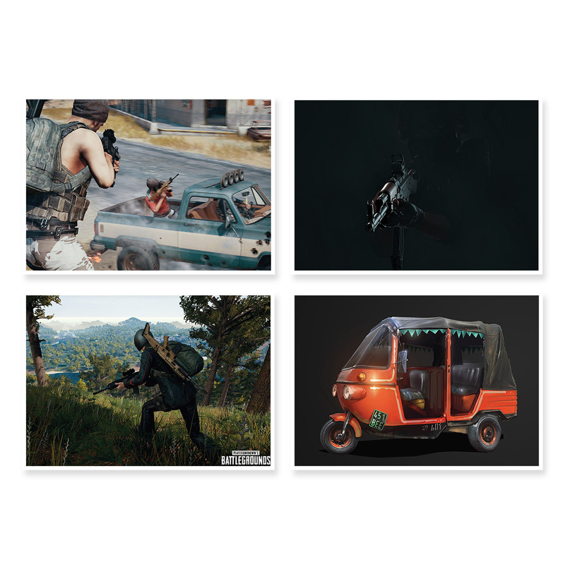 پوستر طرح PUBG کد A-1513 مجموعه 4 عددی