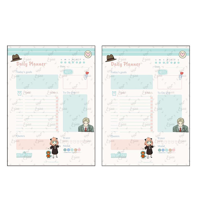 برچسب مدل برش نخورده نوت طرح spy مجموعه 2 عددی