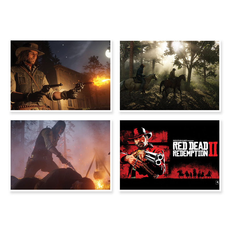 پوستر طرح Red Dead Redemption 2 کد A-1525 مجموعه 4 عددی