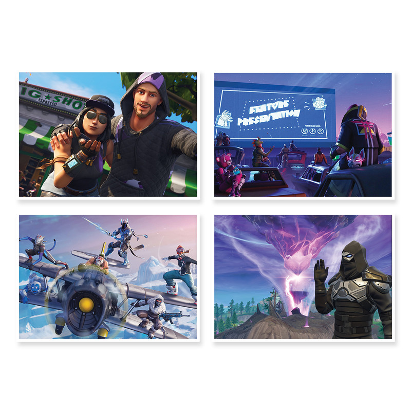 پوستر طرح Fortnite کد A-1603 مجموعه 4 عددی
