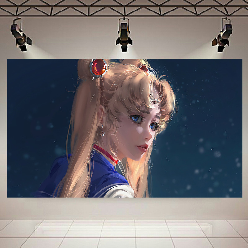 پوستر طرح انیمه دختر مدل Sailor moon کد AR4330