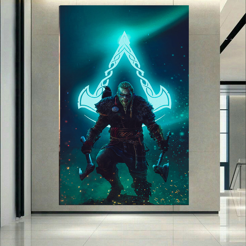 پوستر طرح گیم مدل Assassins Creed Valhalla کد AR17740