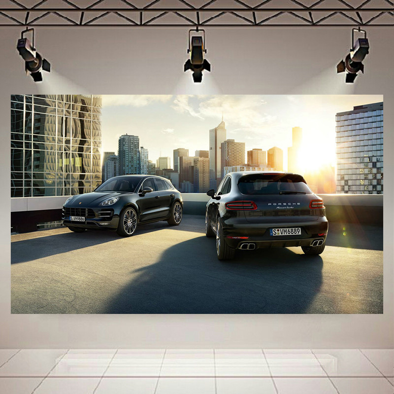 پوستر طرح پورشه ماکان مدل Double Porsche کد AR13550