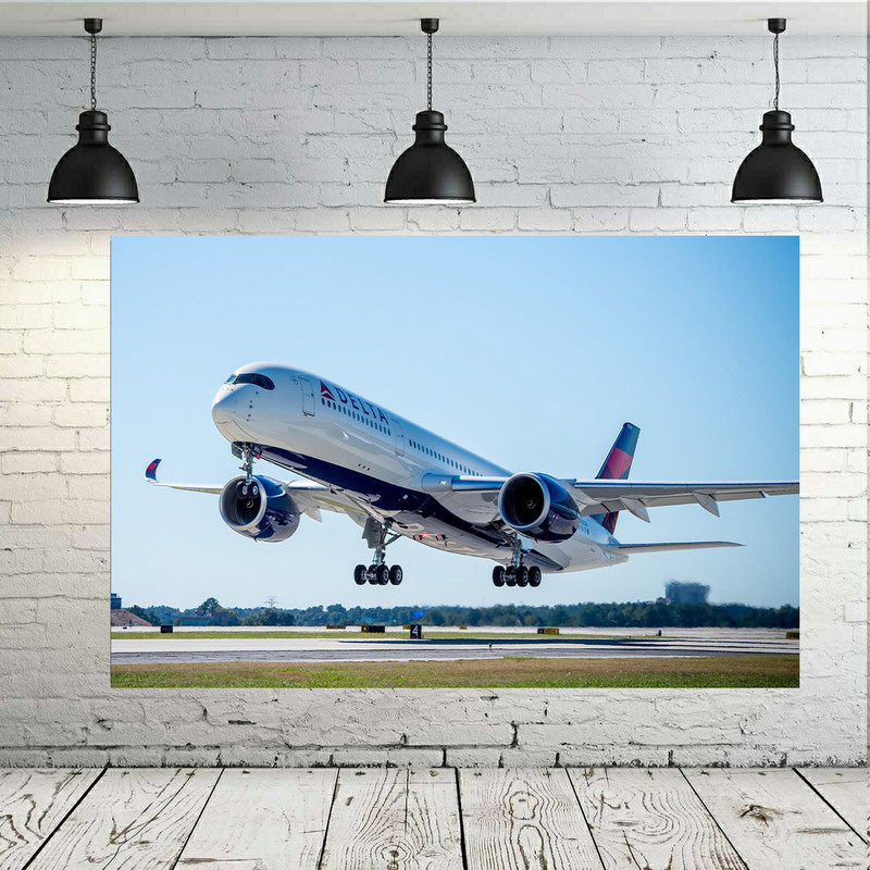 پوستر طرح هواپیما مدل Airbus A350 کد AR18250
