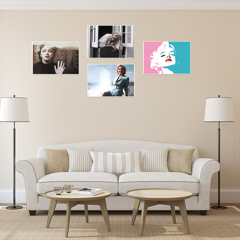 پوستر طرح مریلین مونرو کد A-2161-Marilyn Monroe مجموعه 4 عددی