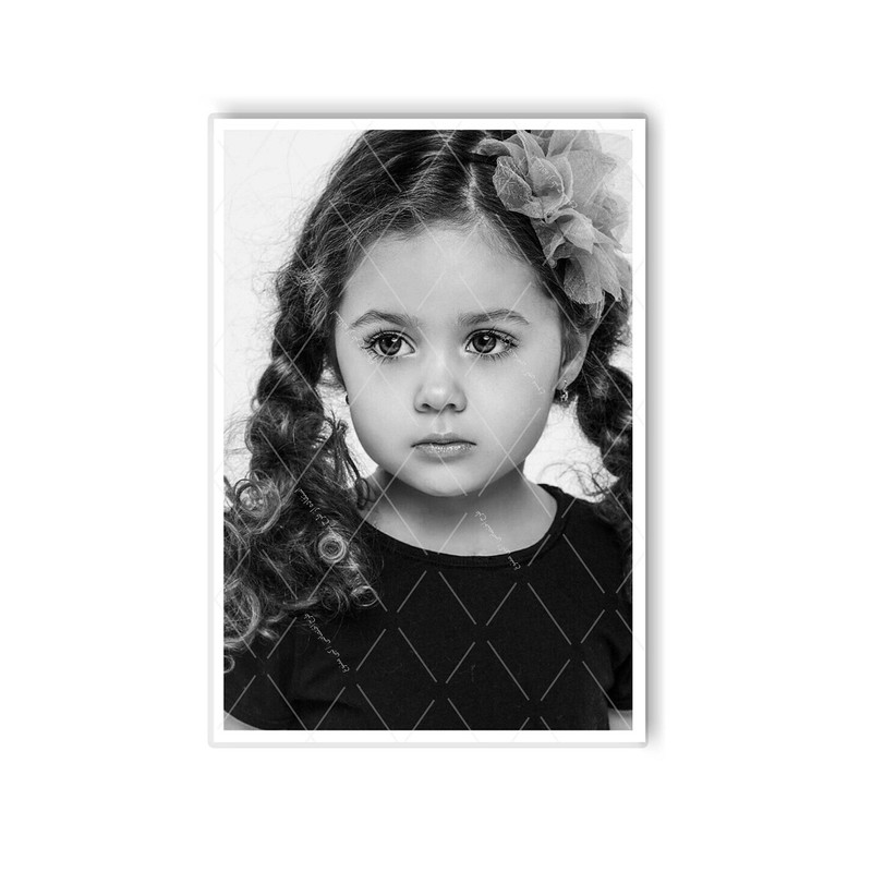 پوستر مدل فتو کارت طرح نگاه کودک