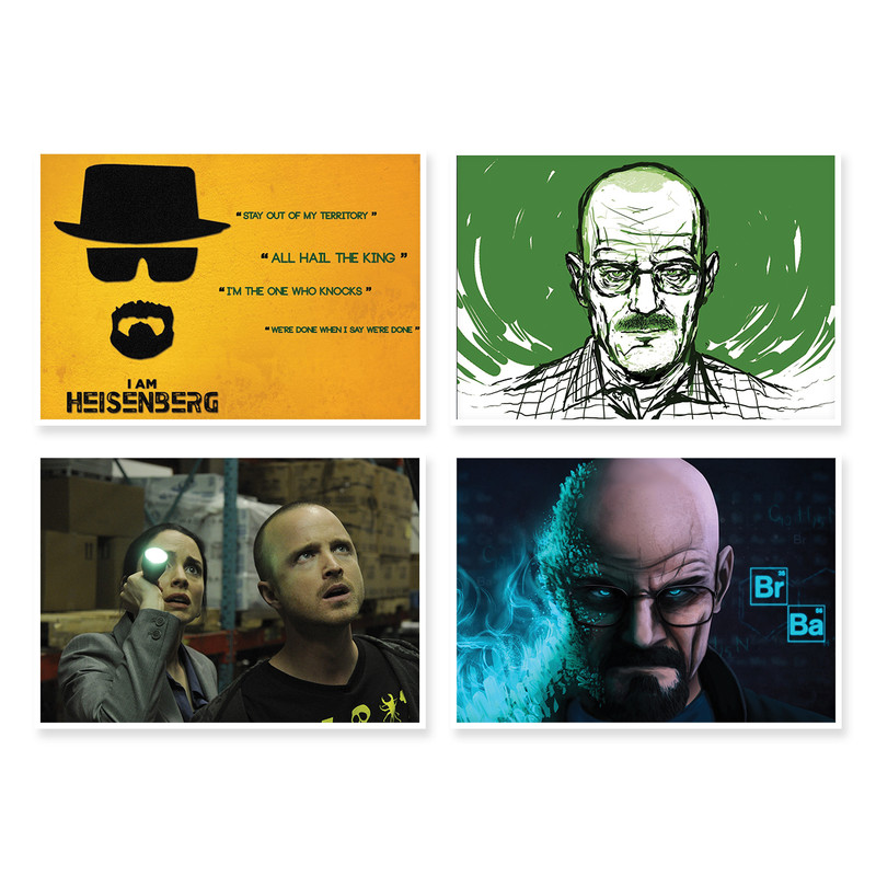 پوستر طرح Breaking Bad کد A-1280 مجموعه 4 عددی