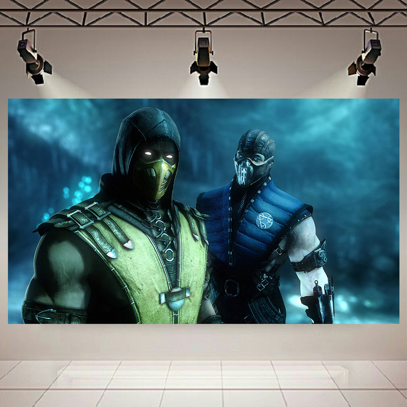 پوستر طرح گیم مدل Sub-Zero & Scorpion Mortal Kombat کد AR15380
