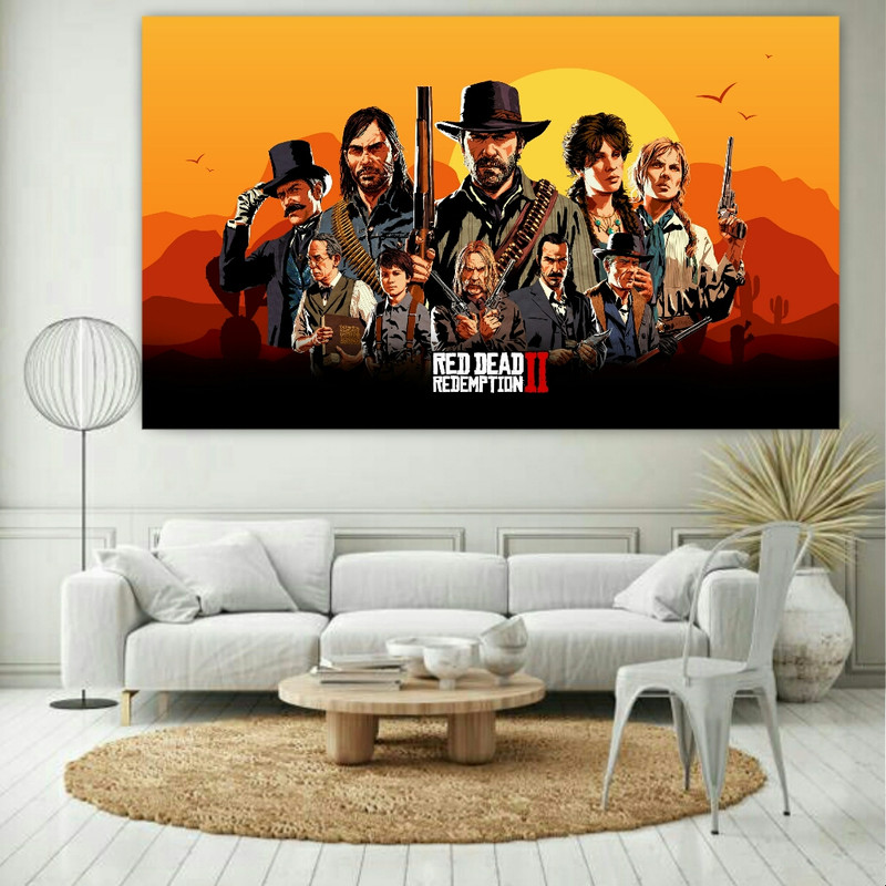 پوستر طرح RED DEAD مدل PD446