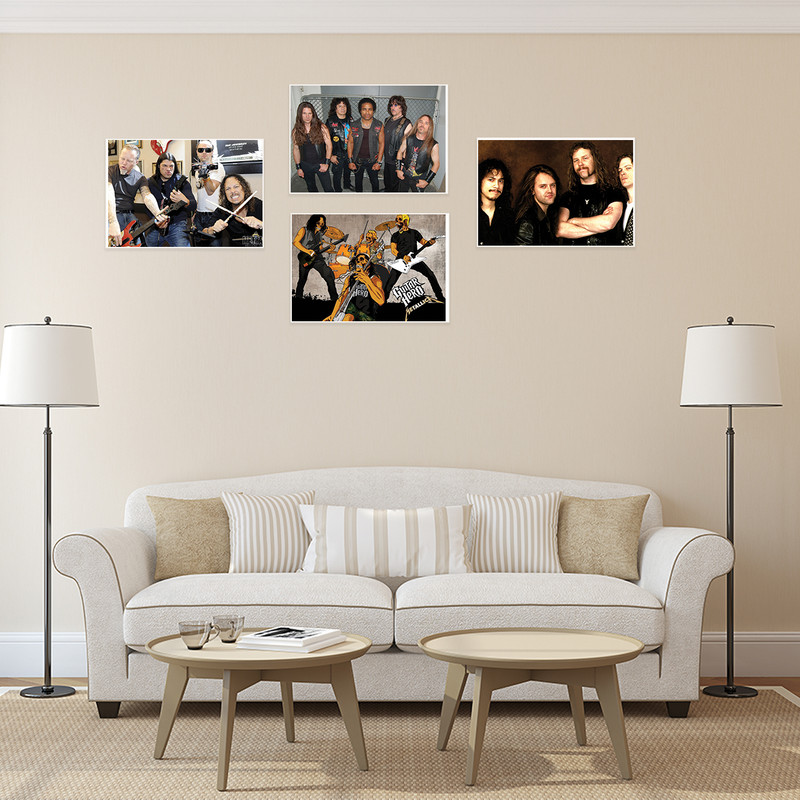 پوستر طرح متالیکا کد A-2131-Metallica مجموعه 4 عددی