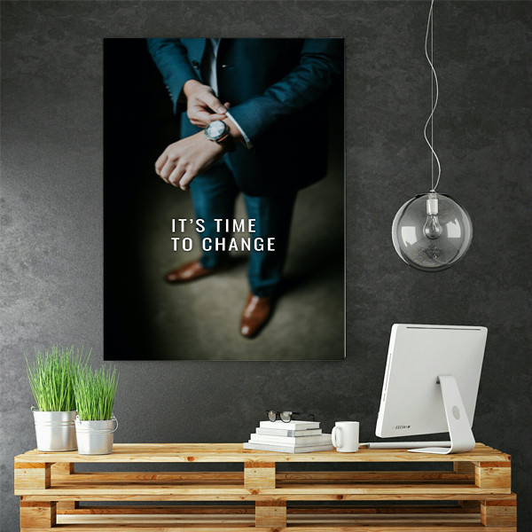 پوستر طرح انگیزشی مدل Its Time to Change کد AR18900