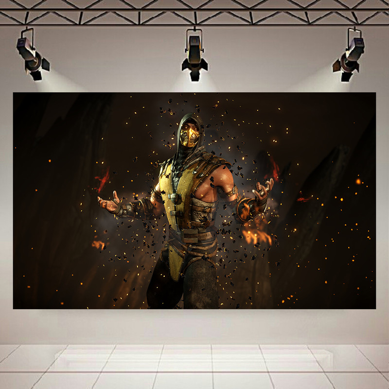 پوستر طرح مرتال کمبت مدل Mortal Kombat Scorpion کد AR1790