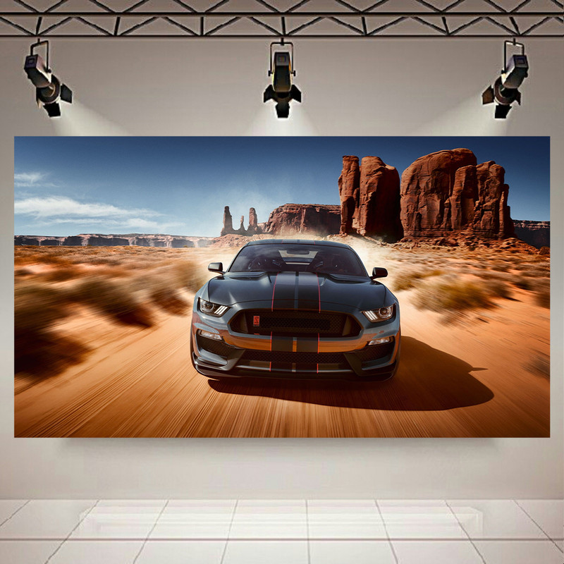 پوستر طرح ماشین مدل فورد موستانگ Shelby GT350 کد AR13220