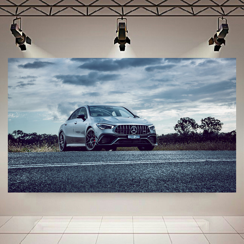 پوستر طرح بنز مدل Mercedes-AMG CLA 45 S 4M4TIC Aerodynamic Packageکد AR22690