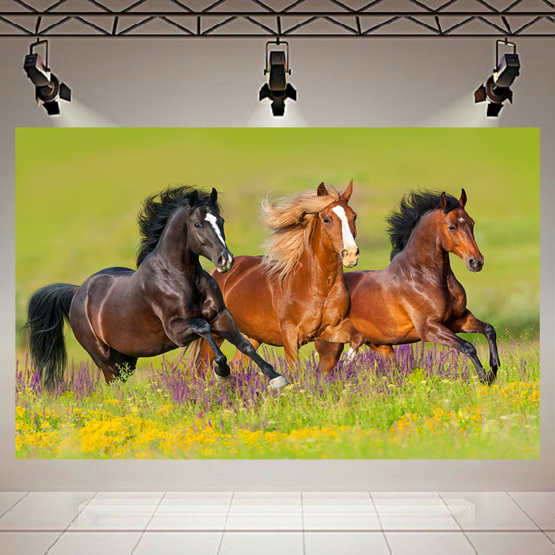 پوستر طرح سه اسب کد AR2300