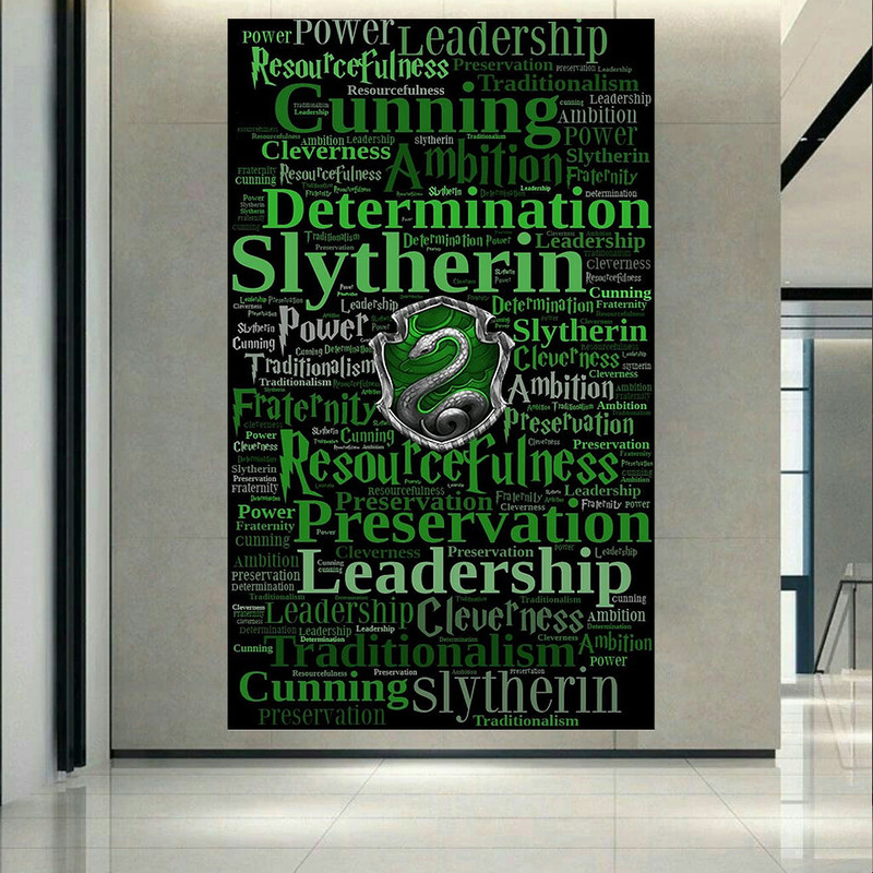 پوستر  طرح هری پاتر مدل Slytherin کد AR24490