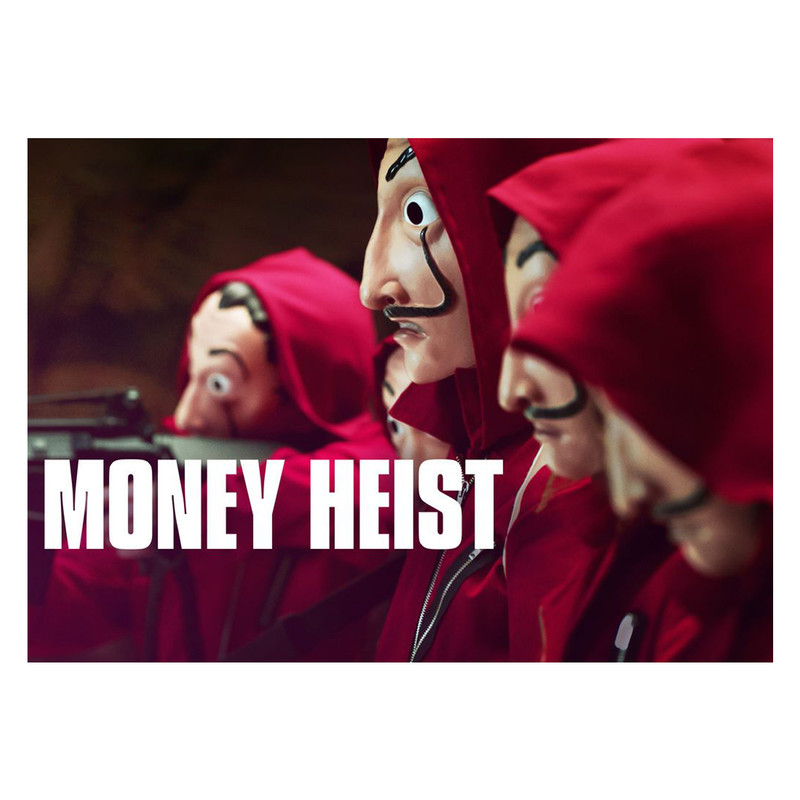پوستر مدل مانی هیست Money Heist خانه کاغذی کد 2482