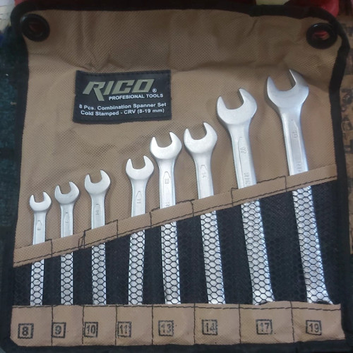 ست آچار 8 عددی از سایز 8 تا 19 ضمانتی پس کرایه