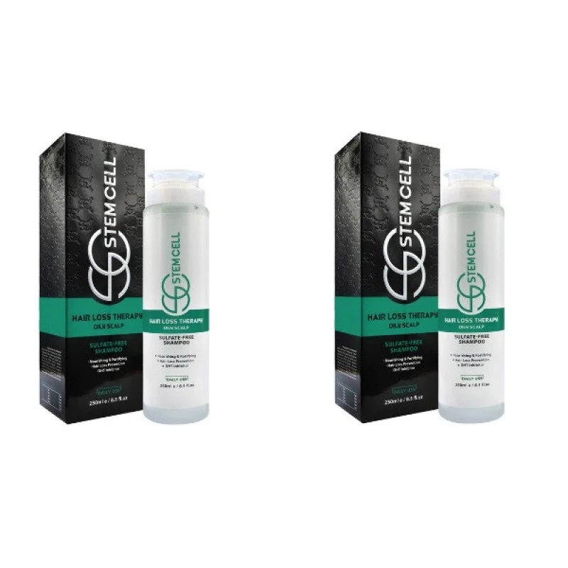 شامپو تقویت کننده مو استم سل مدل OILY SCALP حجم 250 میلی لیتر بسته 2 عددی