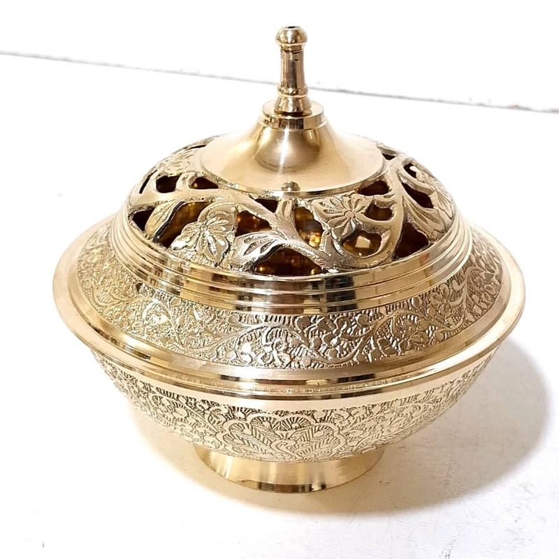 شکلاتخوری برنجی ساخت هند فول کیفیت قطر15سانت