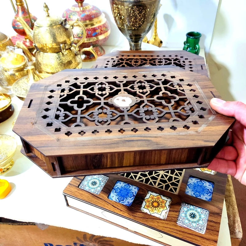 جعبه چوبی پزیرایی