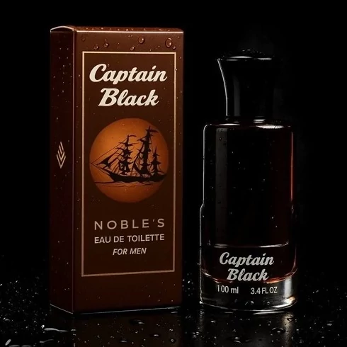 ادکلن مردانه/زنانه کاپیتان بلک Captain Black محصول شرکت ادو تویلت با رایحه ای گرم و تلخ حجم 100 میلی لیتر (تخفیف ویژه)