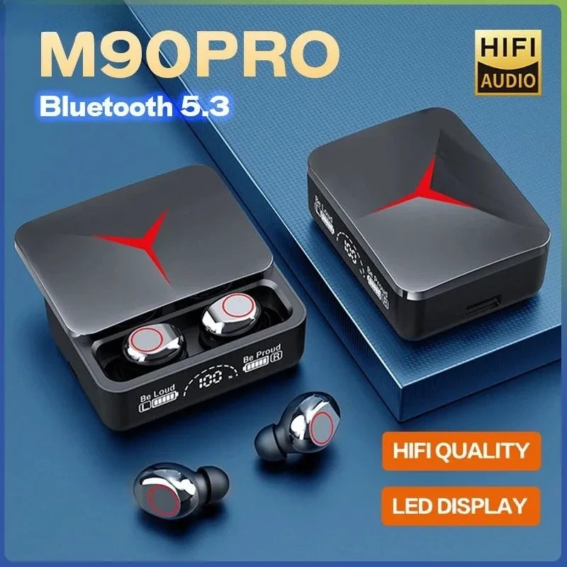 هندزفری بلوتوثی گیمینگ دوتایی مدل M90 Pro TWS مجهز به قابلیت حذف نویز ENC/امکان استفاده به عنوان پاوربانک