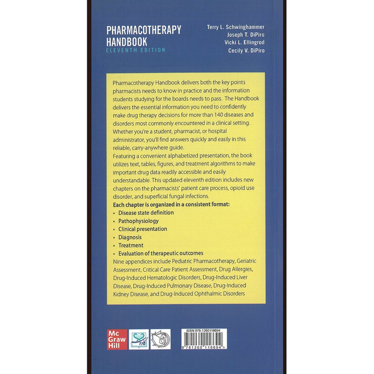 کتاب Dipiro pharmacotherapy Handbook اثر Joseph Dipiro انتشارات مک
گرا هیل