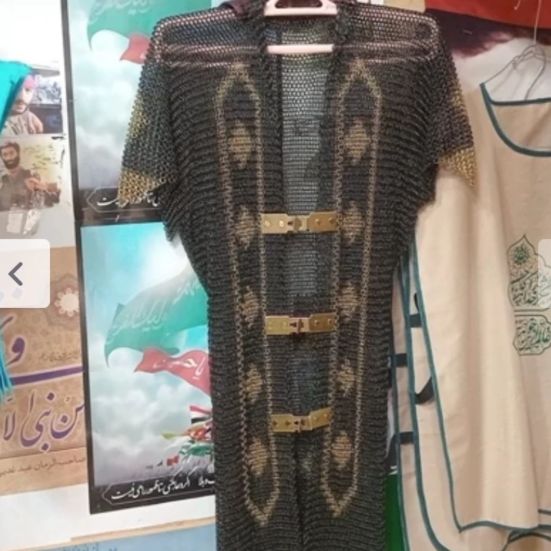 زره ریز بافت تعزیه خوانی طرح لوزی مناسب مراسمات تعزیه محرم و صفر درجه یک بزرگسال