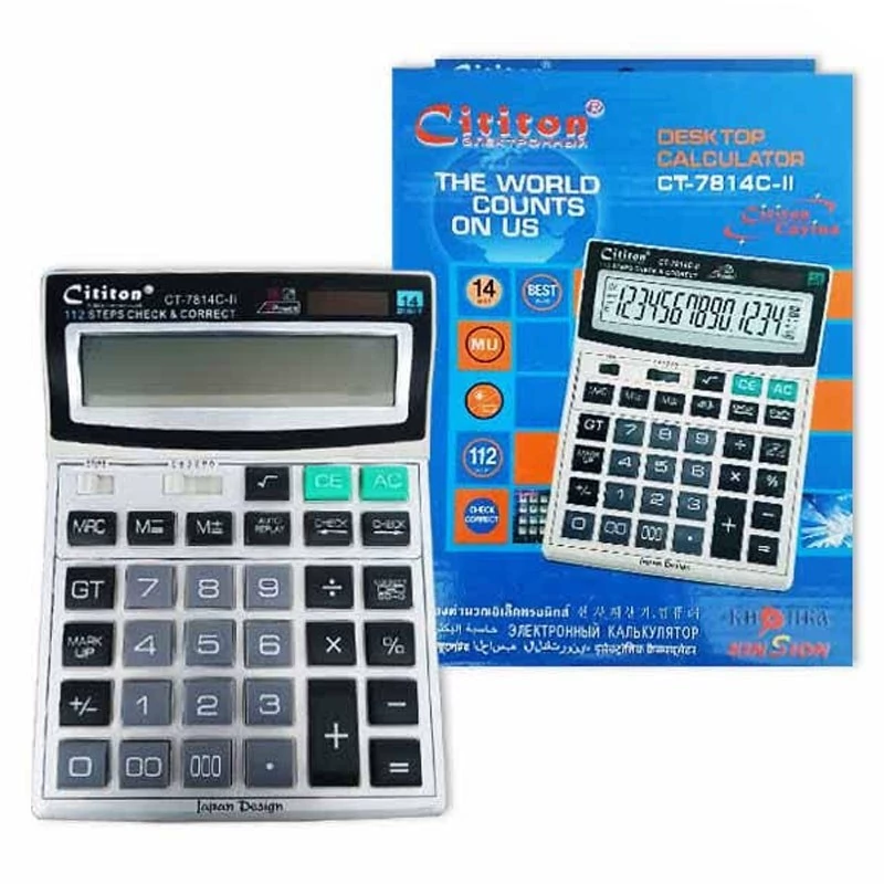 ماشین حساب سیتیزن مدل ct-7814c-11