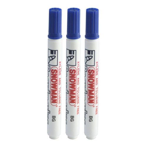 ماژیک وایت برد اسنومن مدل BG-12 بسته 3 عددی