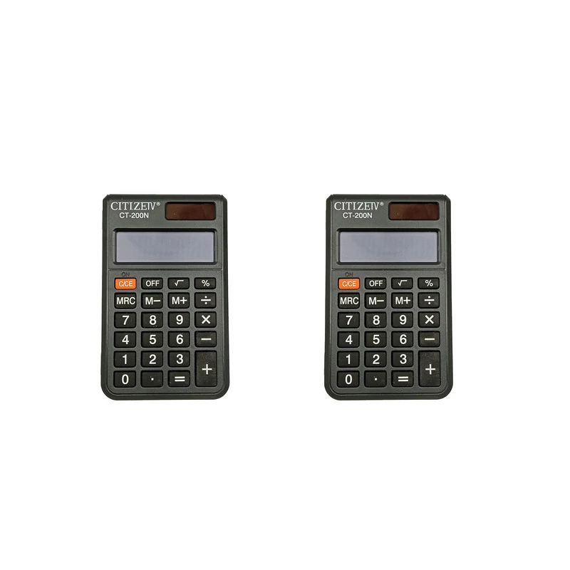 ماشین حساب جیبی سیتی زن مدل CT-200N بسته دو عددی