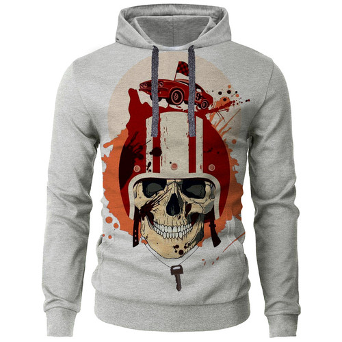 هودی مردانه طرح skull مدل BP03